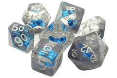 Old School Dice: Infused - Dragon Eye - Blue